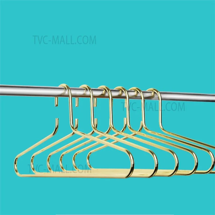 Nordic Electroplated Solid Golden Hanger Clothes Drying Rack Multi-function Hangers for Wedding Dress Towel Clothing - Champagne Gold