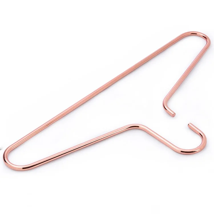 Nordic Electroplated Solid Golden Hanger Clothes Drying Rack Multi-function Hangers for Wedding Dress Towel Clothing - Rose Gold