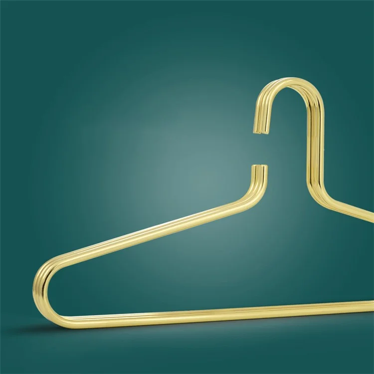 Nordic Electroplated Solid Golden Hanger Clothes Drying Rack Multi-function Hangers for Wedding Dress Towel Clothing - Rose Gold