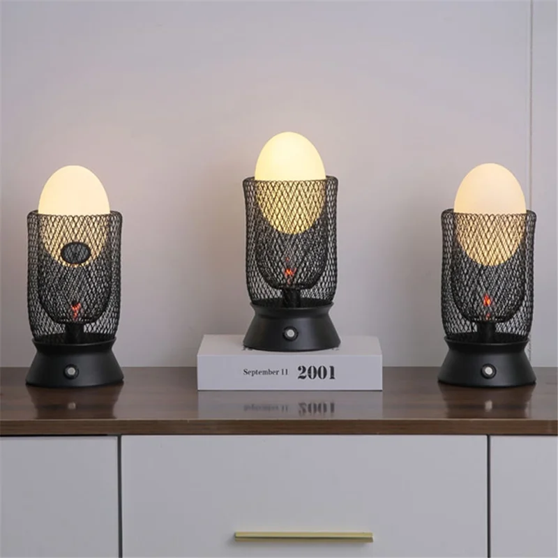 Sphere Rechargeable Bedroom Table Lamp Iron Art Outdoor Camping Atmosphere Light