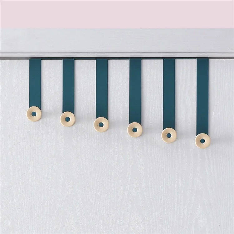 Door Keys Clothes Hanger Nail-free Hook Adhesive Bathroom Rack - Blue