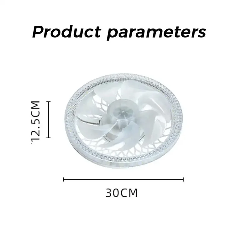 4 Speeds 3 Colors Remote Control E27 Modern Ceiling Fan Light with Extension Rod - Tawny