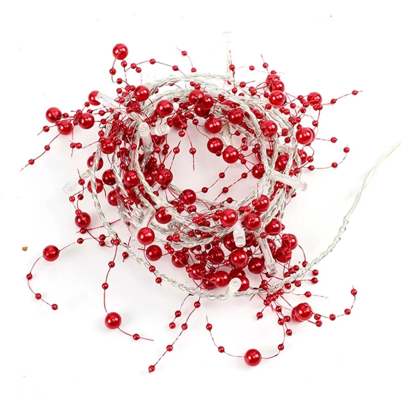 3m 30-LED Beads Design String Light Festival Christmas Home Decorative Light - Red Beads
