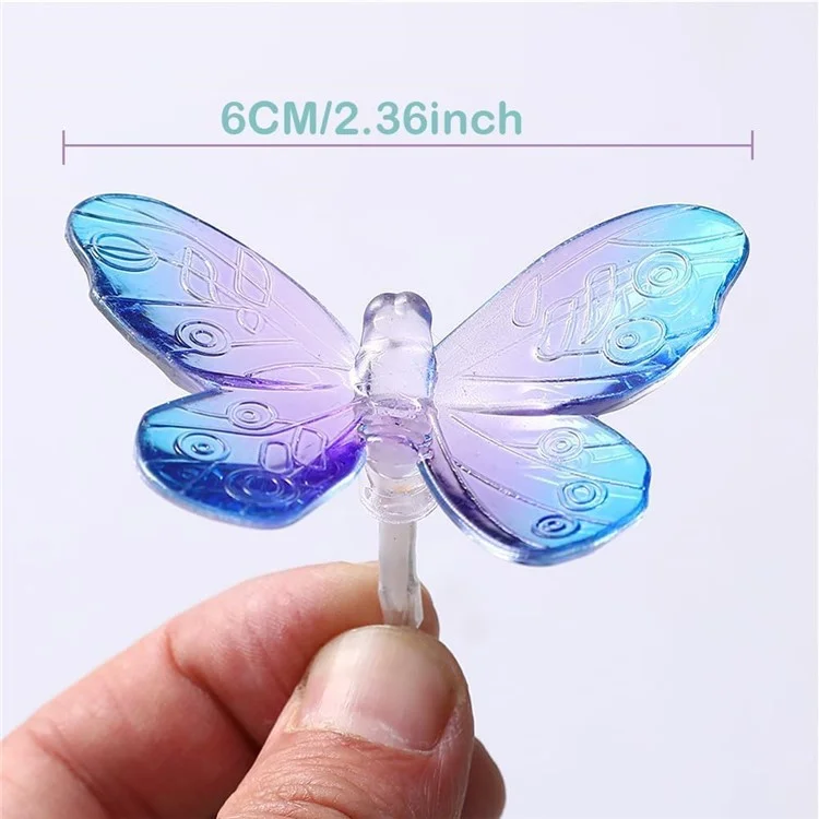 2m 10-LED Butterfly String Light Romantic Festival Wedding Decorative Lamp, Constant Light - Purple