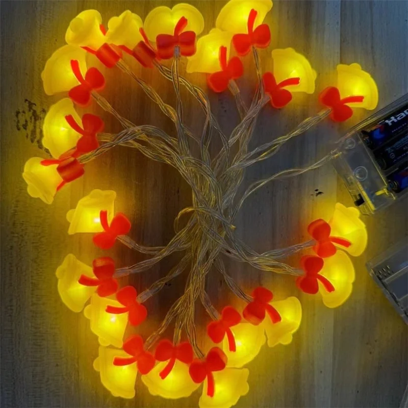 2m 10-LED String Light Christmas Style Xmas Festival Decorative Lamp, Constant Light - Bell