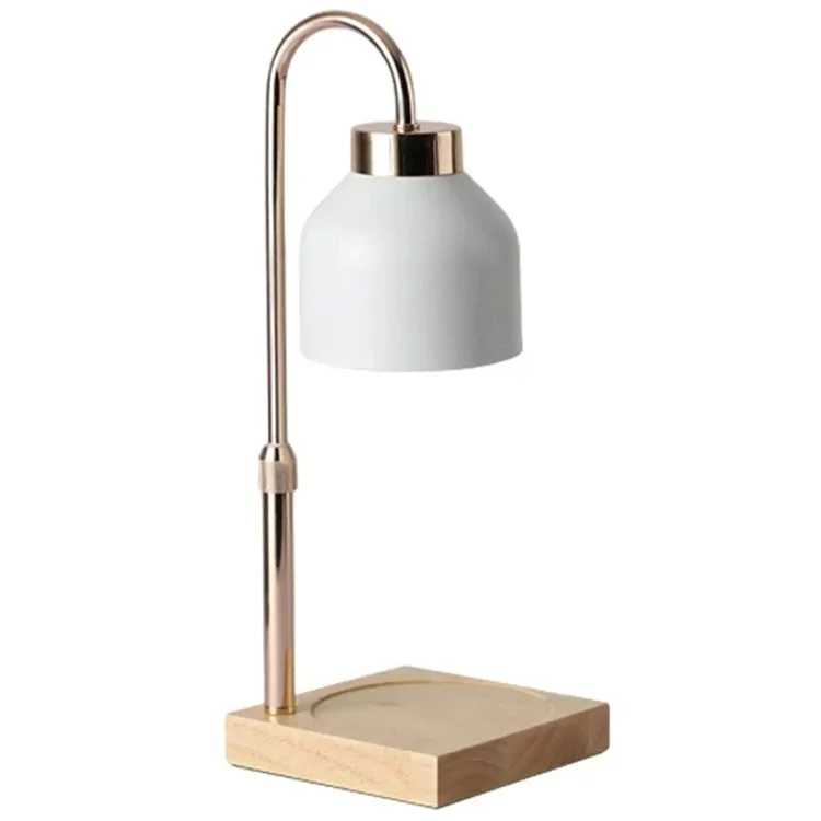 Электрический восковой обогреватель Candle Melt Lamp с таймерной функцией, ночным светильником, ароматерапией, настольной лампой, евровилка - белый