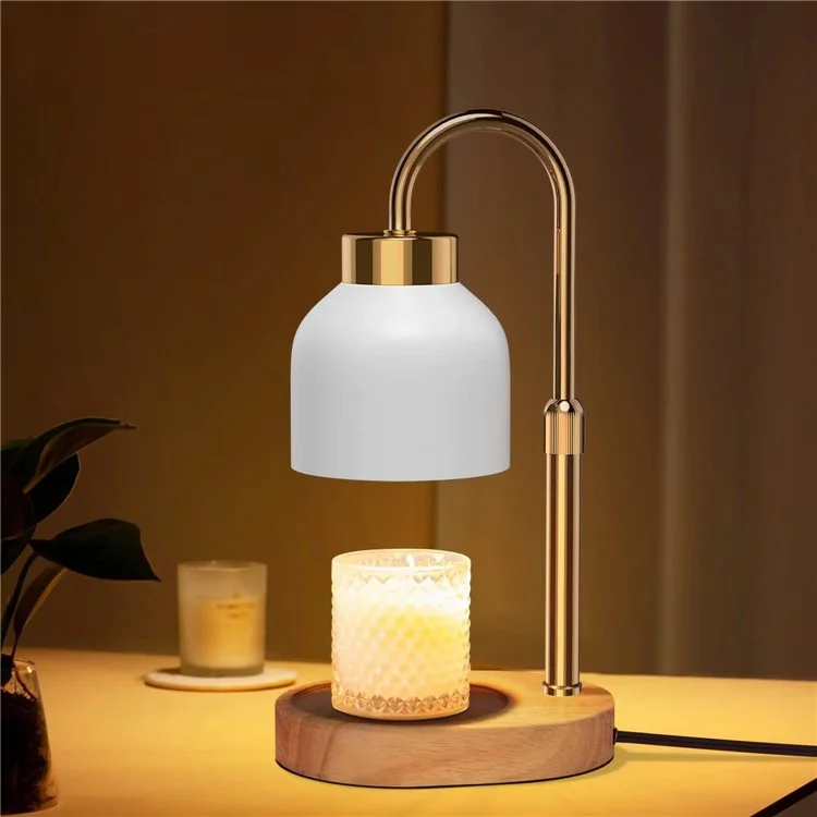 Электрический восковой обогреватель Candle Melt Lamp с таймерной функцией, ночным светильником, ароматерапией, настольной лампой, евровилка - белый