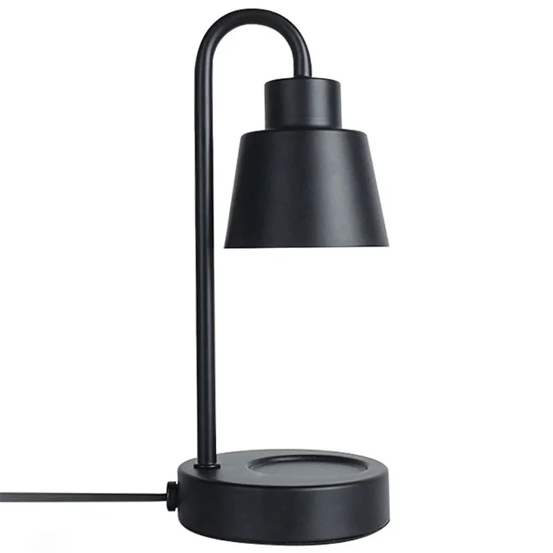 Electric Wax Warmer Candle Melt Lamp Dimmable Night Light Aromatherapy Table Lamp - Black / EU Plug