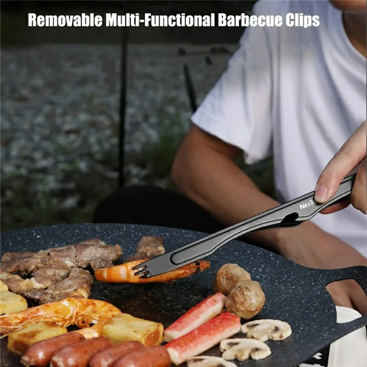XIAOMIYOUPIN NEXTOOL NE20261 Couteau Ciseaux Éplucheur Pince Planche à Découper Petit Table BBQ Ensemble d'Outils de Cuisine (Pas de FDA, Sans BPA)