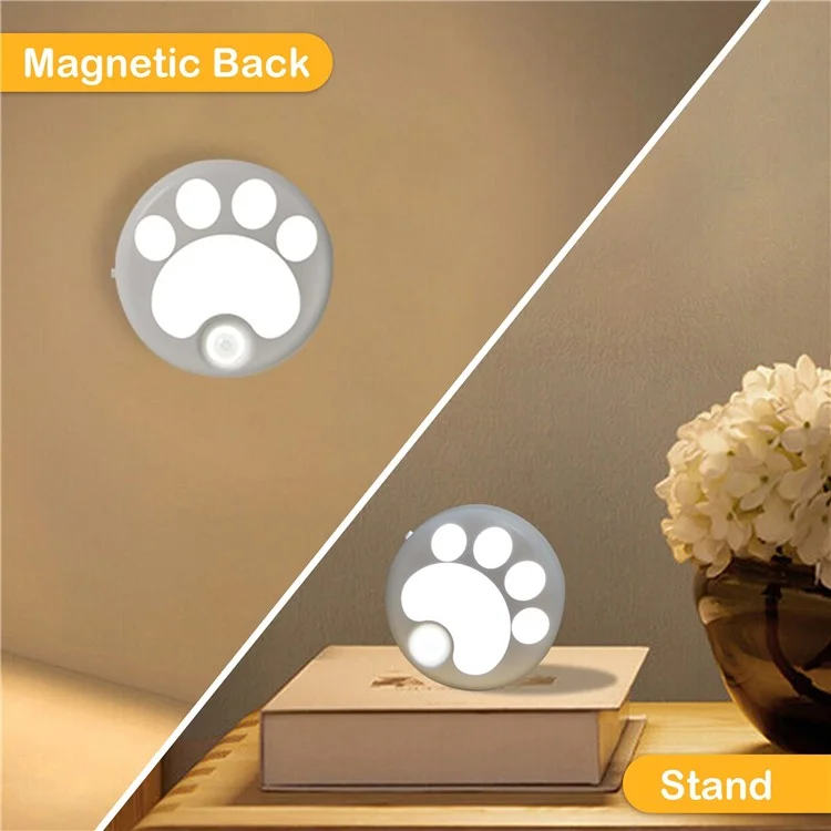 ZM1619 Cat Claw Induction Lamp Portable Motion Sensor Night Light for Bedroom