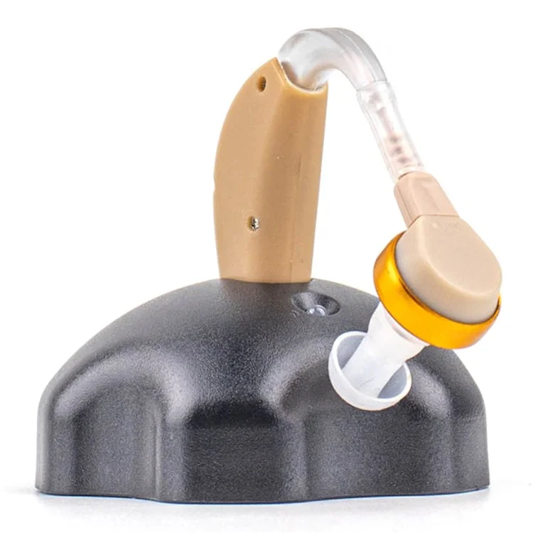 GE-60 Slim Hearing Aid Lightweight Wireless Audiphones Sound Amplifier Portable Noise Reduction Hearing Aid for Elderly - EU Plug