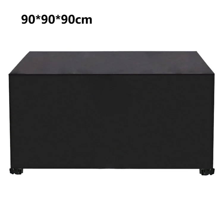 90x90x90cm Waterproof 420D Oxford Cloth Dust Cover Anti-UV Outdoor Garden Furniture Cover - Black