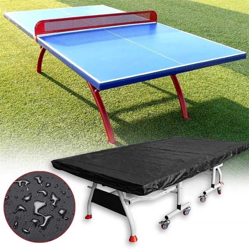 210D Oxford Cloth Ping Pong Table Cover Waterproof Table Tennis Table Protective Cover, 280x150x5cm