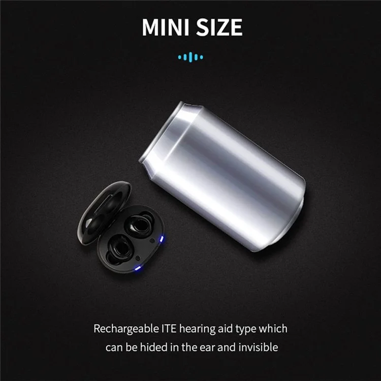 A39 TWS Hearing Aids for Seniors, Rechargeable Noise Cancelling Earbuds Gifts for Elder - White