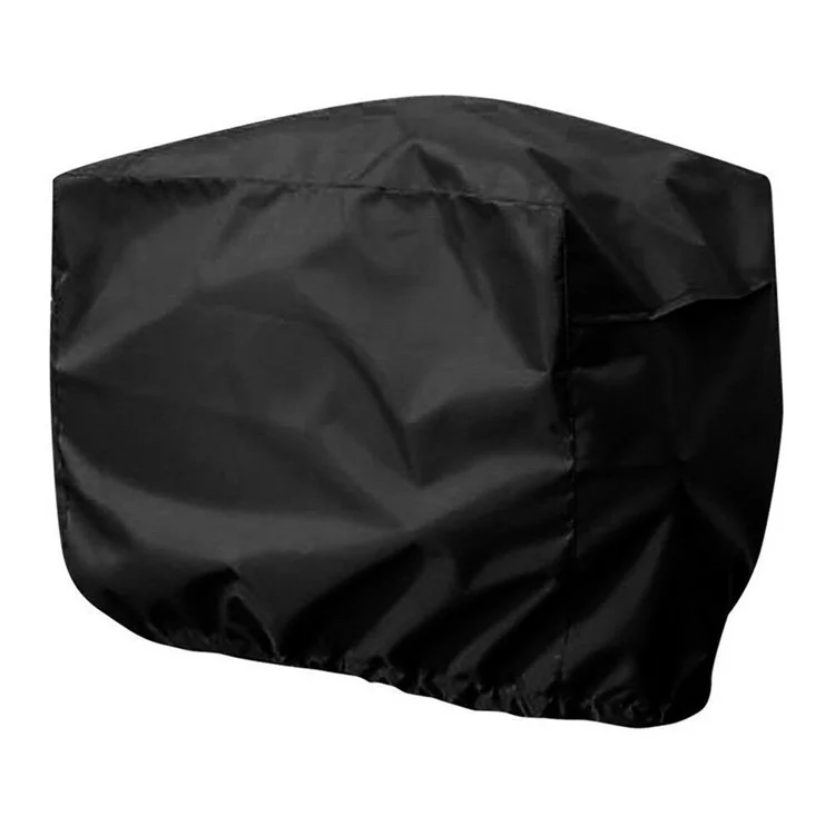 175-250HP 210D Oxford Cloth Yacht Half Outboard Motor Engine Dust Cover Marine Engine Protector, 82x50x60cm - Black