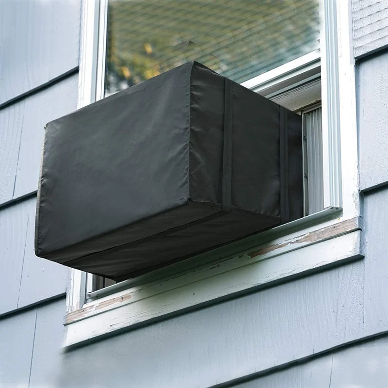 64.8x52.1x45.7cm 600D Oxford Cloth Air Conditioner Cover Outside Window AC Unit Protective Cover