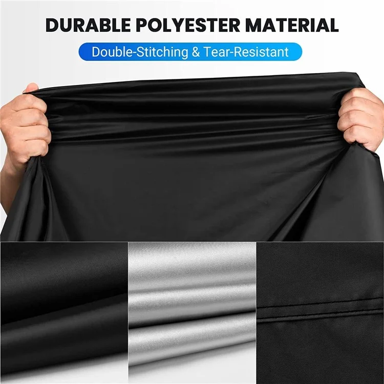 XXXXL: 295x110x140cm Capa para Motocicleta de Tecido Oxford 210D Protetor à Prova de Sol e Chuva