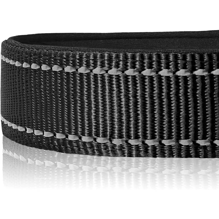 XS Size 20-30cm Adjustable Reflective Dog Collar with Safety Locking Buckle 1.5cm Wide - Red
