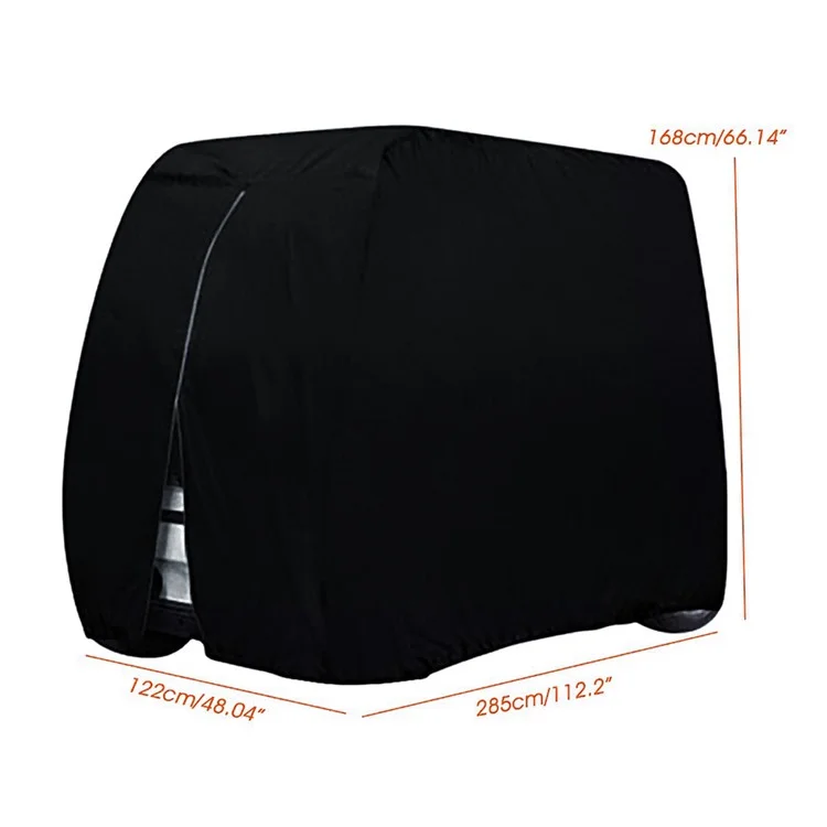 285x1222x168cm 210d Oxford Fabric 2 / Copertina da Golf a 4 Posti Per EZ GO, Club Car e Yamaha Golf Carts