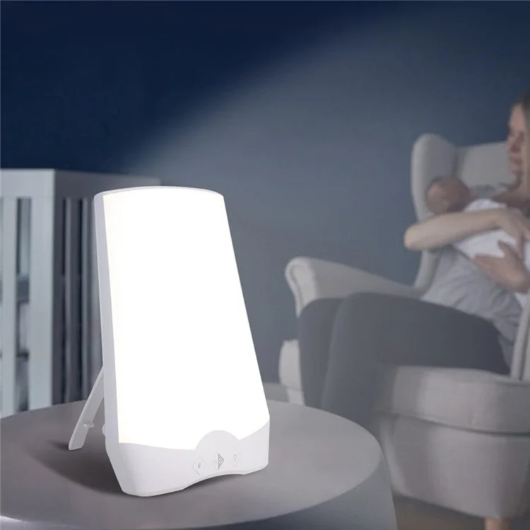 Lampe de thérapie émotionnelle triste Bionic Sunlight Bad Mood Relieve Stepless Dimming Lamp, prise UE