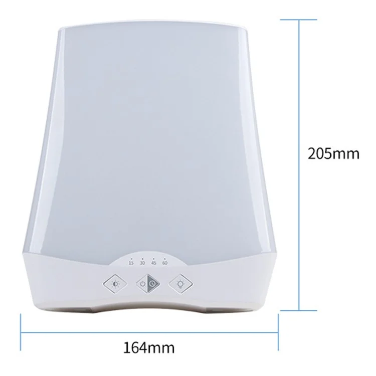 Lampe de thérapie émotionnelle triste Bionic Sunlight Bad Mood Relieve Stepless Dimming Lamp, prise UE