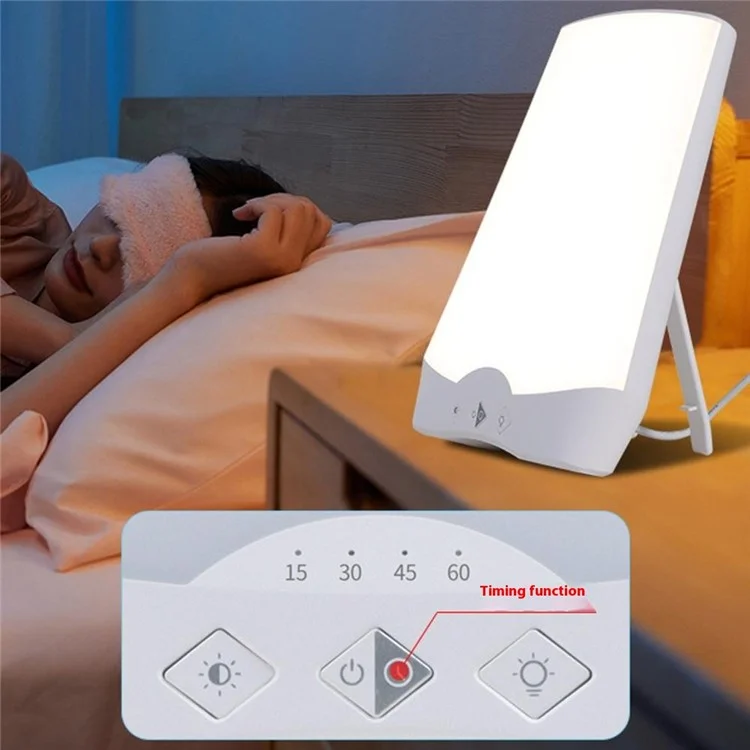 Lampe de thérapie émotionnelle triste Bionic Sunlight Bad Mood Relieve Stepless Dimming Lamp, prise UE