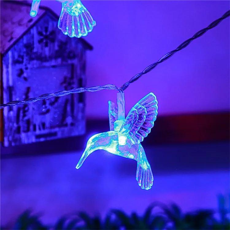 1.5m 10 LED Decorative String Lights Battery Operated Fairy Lights for Outdoor / Indoor - Hummingbird / Colored