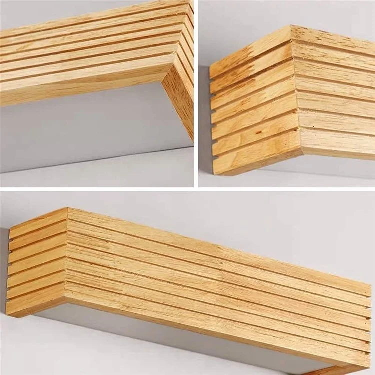 55 cm LED LED Light Legno Light Camera da Letto Canottaggio da Bagno Lampada a Parete, Luce Calda