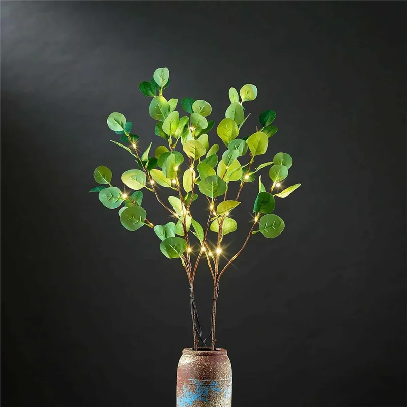 Realistic Branch Leaf Light Creative Illuminated Tree Ambient Light Home Decor - Apple Leaf Tree