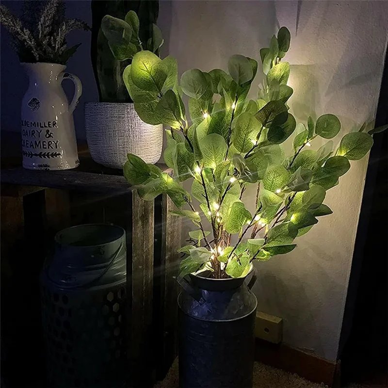 Realistic Branch Leaf Light Creative Illuminated Tree Ambient Light Home Decor - Apple Leaf Tree