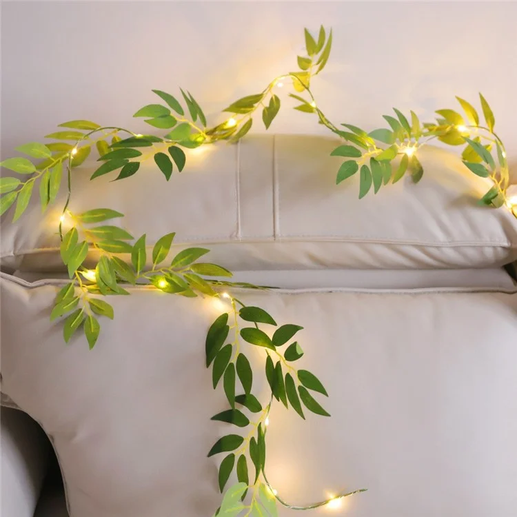 2m 20-LED künstliche Weidenranke-Lichterkette Weihnachten Feiertag Heim-Dekoration