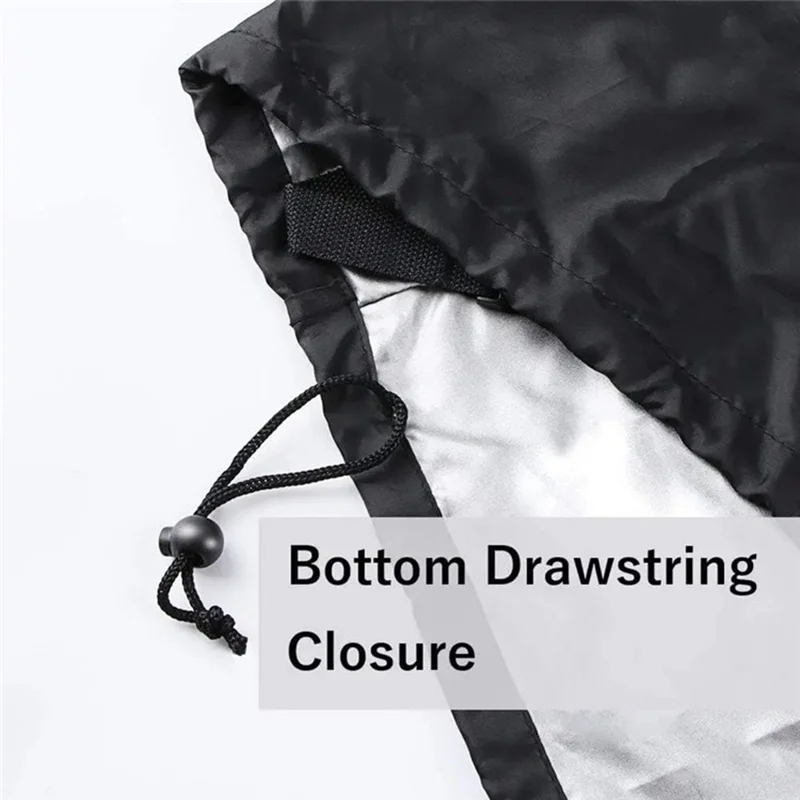 420D Oxford Cloth Cargo Bike Rain Cover Sunproof Snowproof Protector, 255x90x110cm