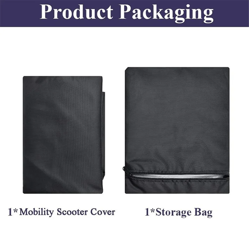 170x61x117cm Waterproof Mobility Scooter Cover 420D Fabric Electric Scooter Protector