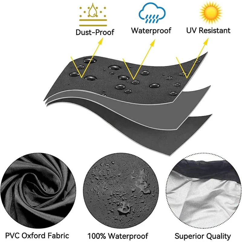 140x66x91cm Waterproof Mobility Scooter Cover 420D Fabric Electric Scooter Protector