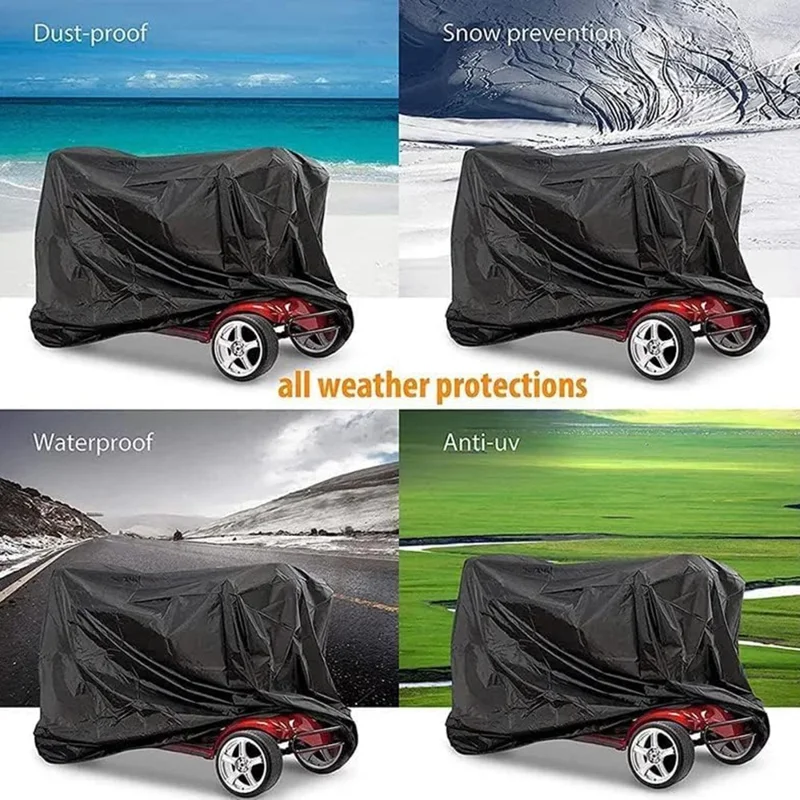 140x66x91cm Waterproof Mobility Scooter Cover 420D Fabric Electric Scooter Protector