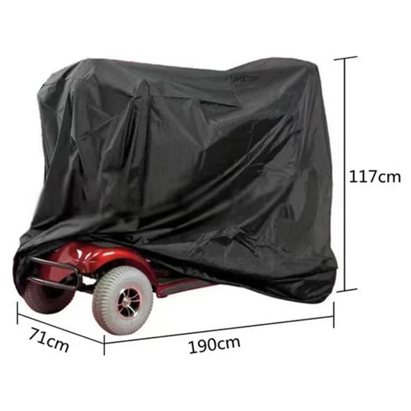 190x71x117cm Electric Scooter Cover Waterproof 420D Fabric Mobility Scooter Protector