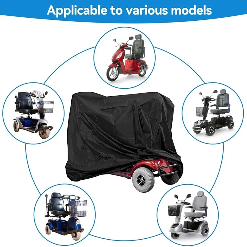 190x71x117cm Electric Scooter Cover Waterproof 420D Fabric Mobility Scooter Protector