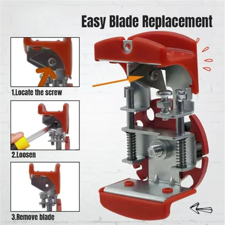 Plastic Disc Handheld Cable Wire Stripper Adjustable Manual Wire Stripping Tool with 10 Blades