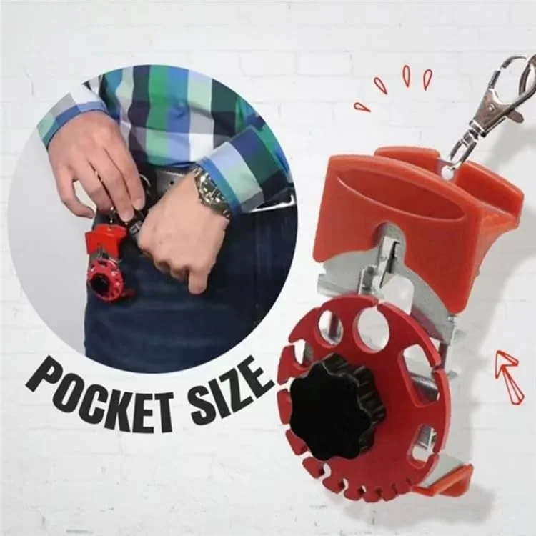 Plastic Disc Handheld Cable Wire Stripper Adjustable Manual Wire Stripping Tool with 10 Blades