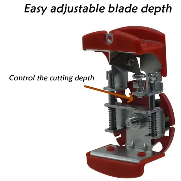 Plastic Disc Handheld Cable Wire Stripper Adjustable Manual Wire Stripping Tool with 10 Blades