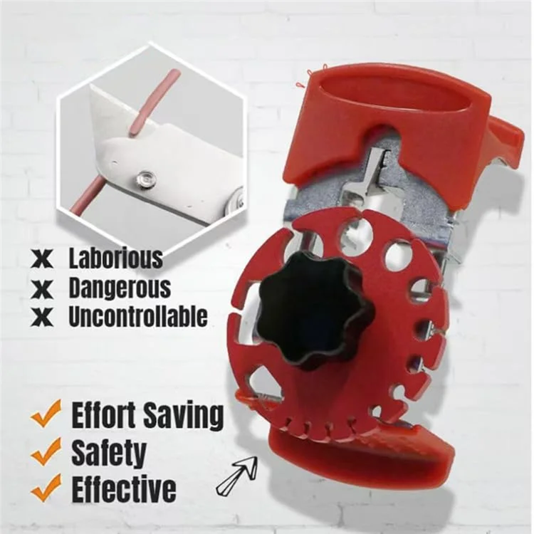 Plastic Disc Handheld Cable Wire Stripper Adjustable Manual Wire Stripping Tool with 10 Blades