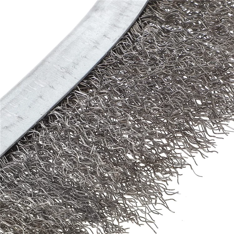 Non-Slip Grip Stainless Steel Wire Brush for Metal Rust Removal Cleaning Deburring Tool