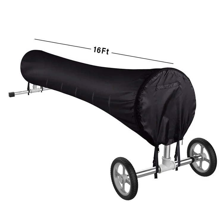 Capa de carretel solar para piscina 16Ft 210D Tecido Oxford à prova d'água Manta solar de proteção para piscina
