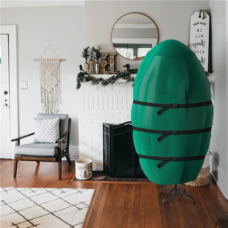 Sacs de rangement pour sapin de Noël verticaux 34 x 75 pouces, en polyester 420D avec boucle fixe et fermeture éclair.
