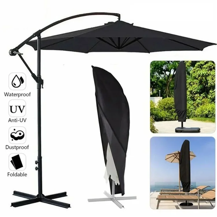 Funda para parasol de jardín de 420D de tela Oxford, impermeable, 265: 50x70x40cm