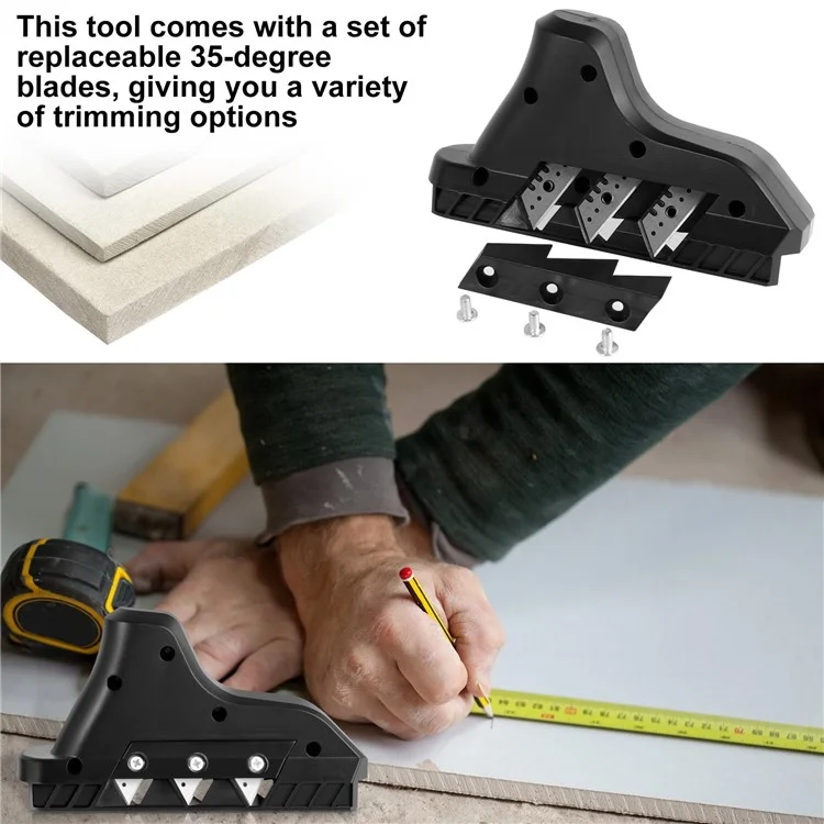 Taglierina rapida per cartongesso con lama, pialla a mano, taglierina per bordi in cartongesso, smusso per lavorazione del legno
