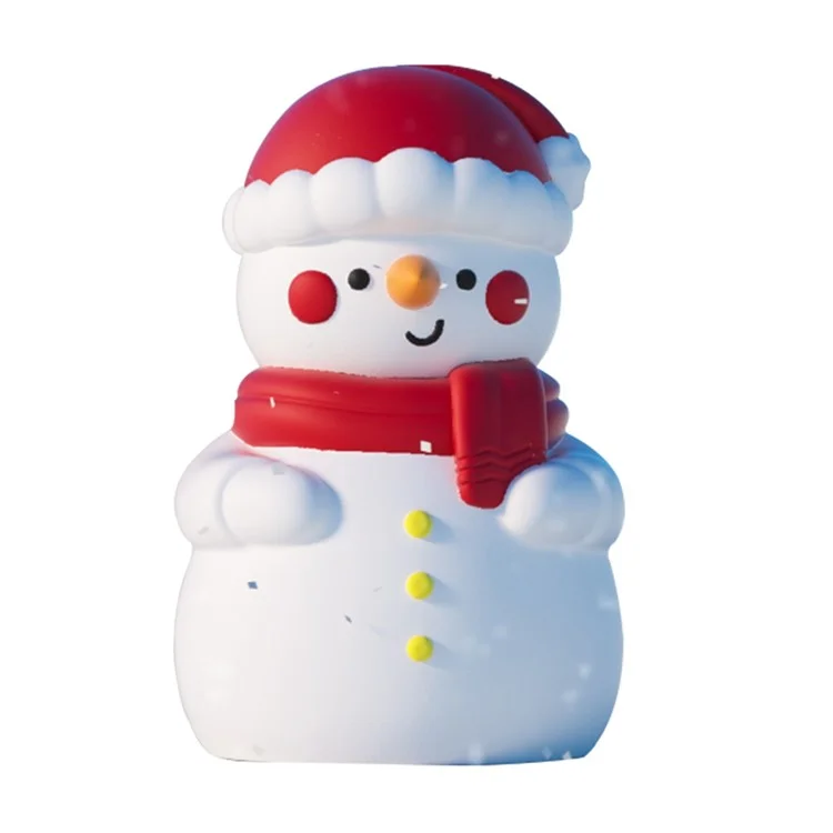 Boneco de Neve de Natal com luz de toque e iluminação ambiente de 7 cores, luz noturna recarregável de 1200mAh