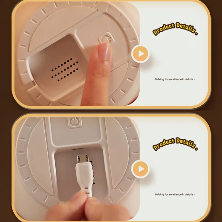 Niedliche Ente Birne Nachtlicht für Kinder Smart Voice Control Silikon Lampe USB wiederaufladbar Schlafzimmer Dekoration