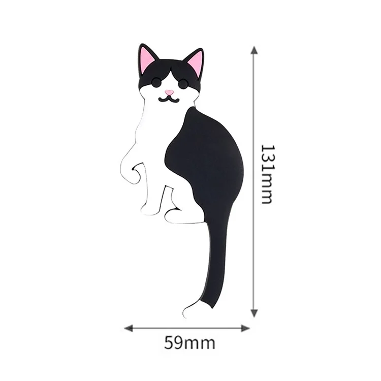 BBQ-029 Cartoon Cat Dog Wall Hook for Hanging Clothes Towel Traceless Hanger Home Decoration (with Adhesive Tape) - Cat C7