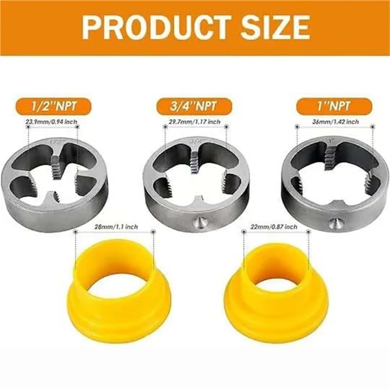 Juego de herramientas para roscar tuberías eléctricas de 6 piezas, PPR para tuberías de agua, herramientas de bricolaje para plomería doméstica